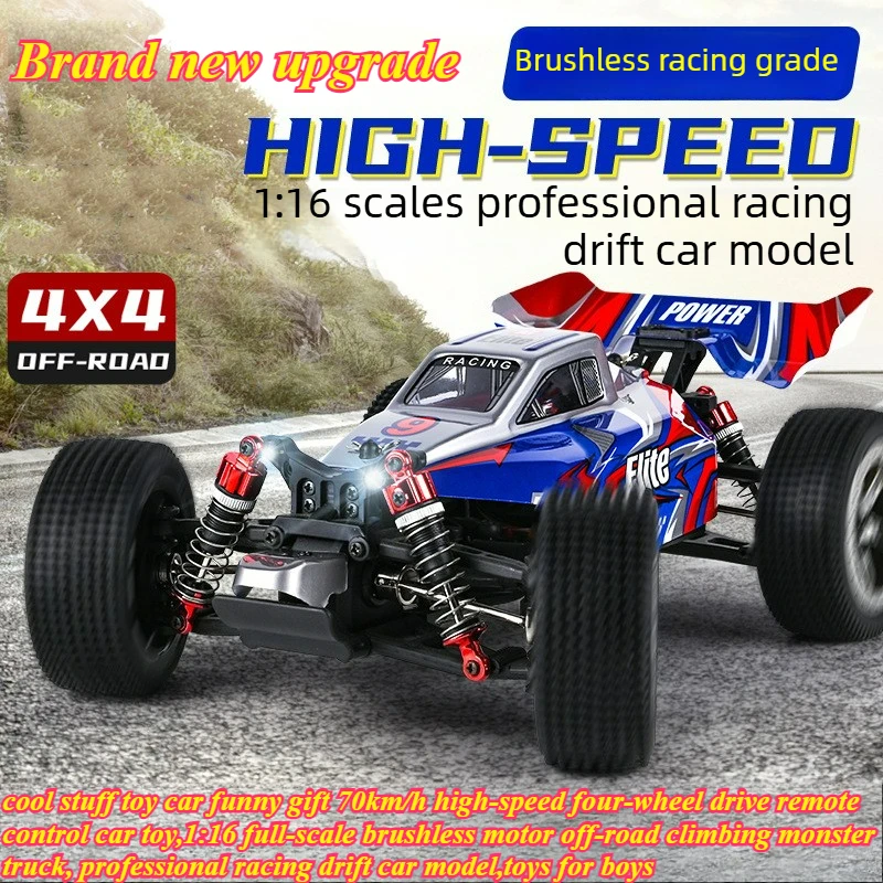 Cool Stuff Toy Car Funny Gift-70km/h High-speed 4WD Rc Truck,Kawaii 1:16 Off-road Rc Drift Car,Monster Truck,Rc Cars for Adults
