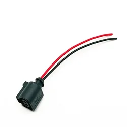 2 Pin Rear Brake Motor Plug Connector Wire Repair 1J0973722A For Passat B6 Tiguan Sharan for A4 B8 A5 Q5 1J0 973 722A