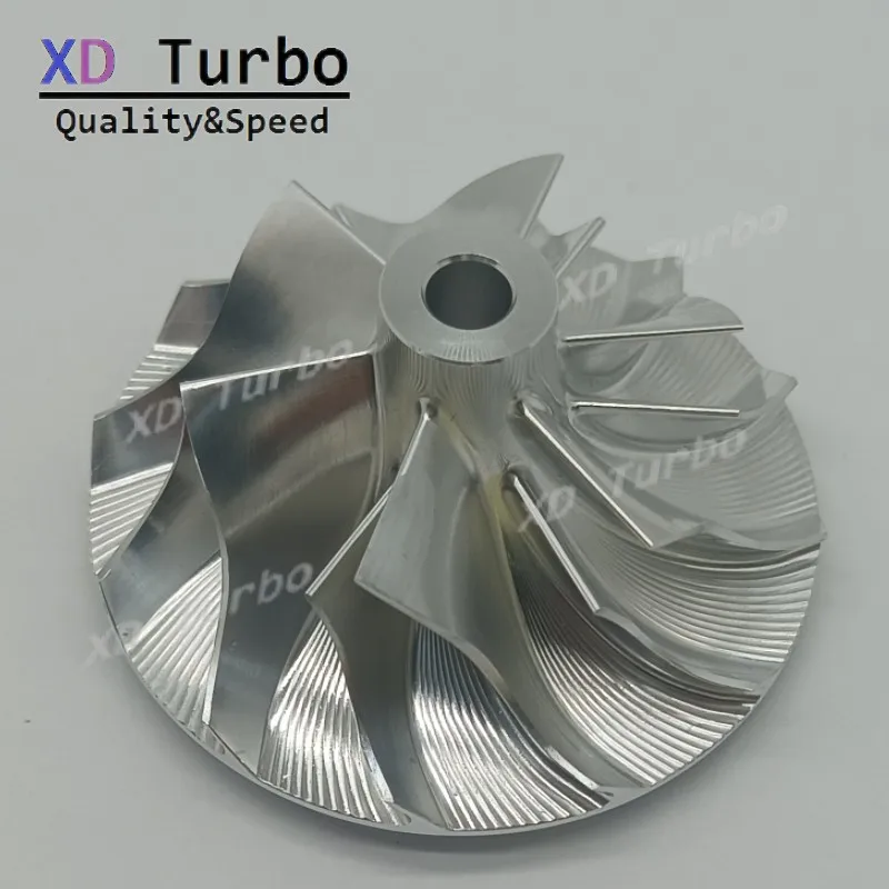 MFS Billet Turbo compressor Milling Wheel Upgrade 34.55/49mm 6/6baldes Fit For 786880 787556 788479 798128 854800 BK2Q6K682HB