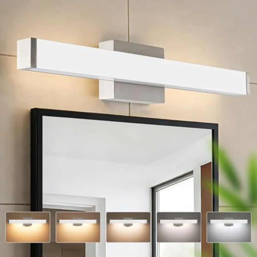 

Bathroom Light Fixtures Over Mirror 22IN, 19W 5CCT Dimmable Modern Vanity Lights, Bar Vanity Light for Bathroom Mirror Restroom