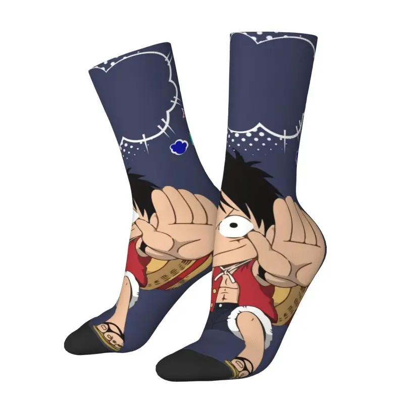 

Custom Anime One P-Pieces Dress Socks Mens Womens Warm Fashion Novelty Crew Socks