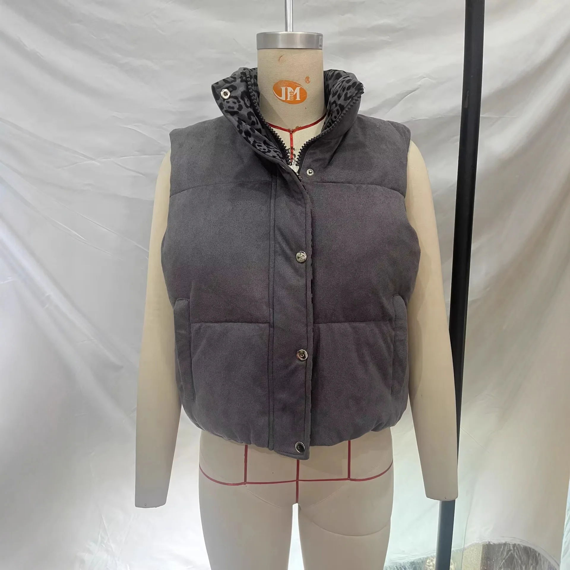 

Vests Waistcoats Thick Womens Tops For Woman Winter Down Quilted Thickened Professional Formal Anti-Freezing Slimming Functional