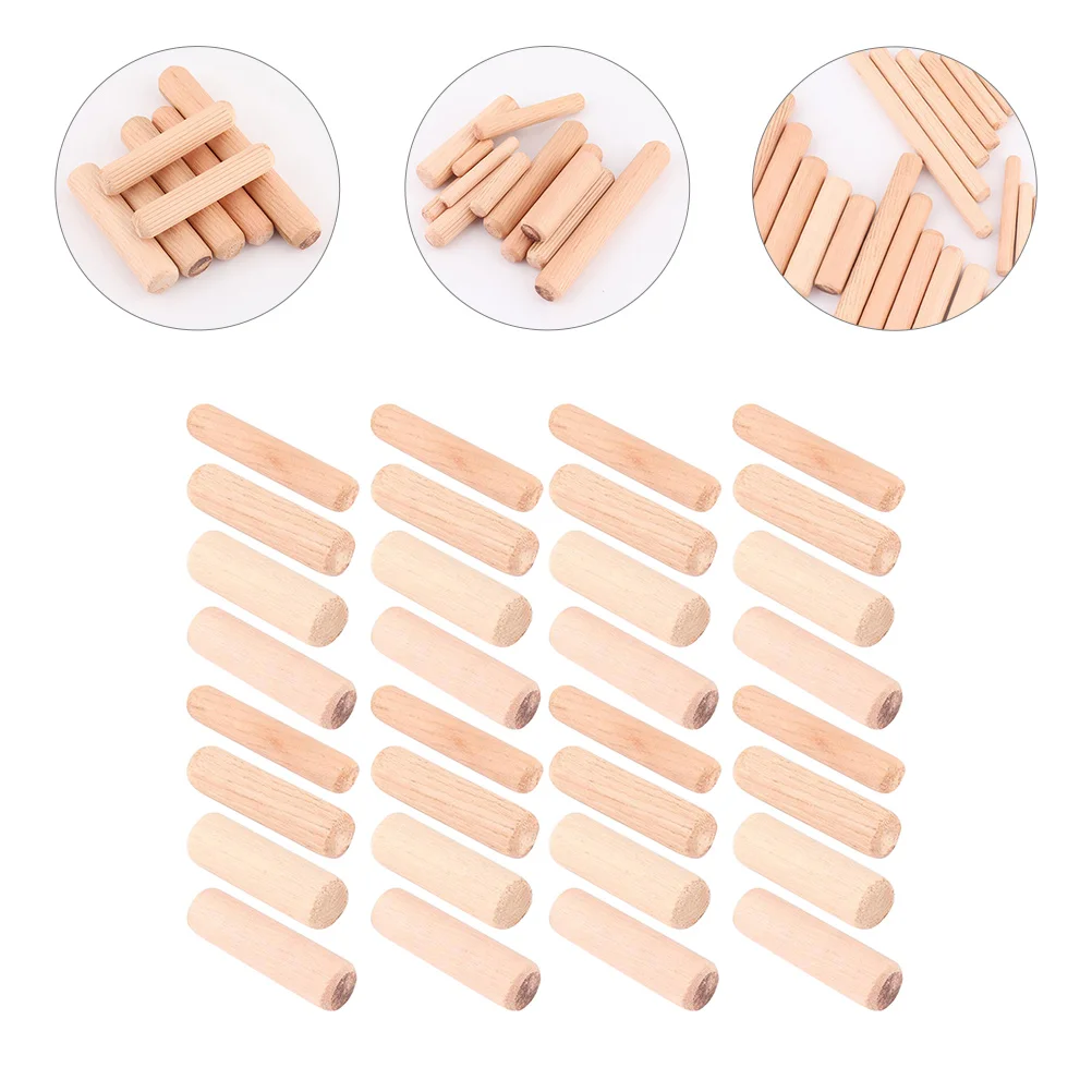 

400 Pcs Dowel Dowels For Crafting 6x30 8x30 10x30 12x40 Furniture Repair Craft Sticks DIY Projects Wood Pegs Rods