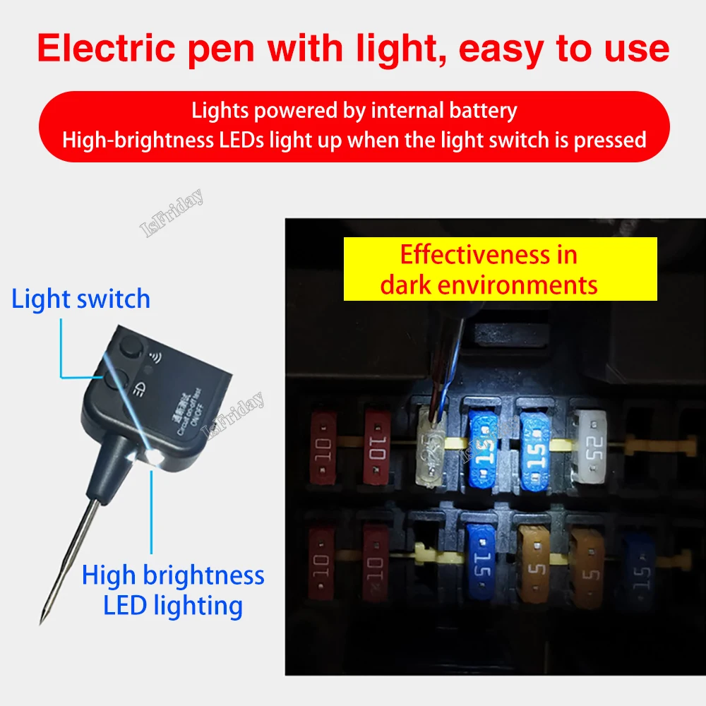 Upgrade Nieuwe Auto Circuit Tester Dc 0-36V Voertuig Puls Sensor Signaal Led Licht Testen Pen Sonde Auto Power Voltmeter