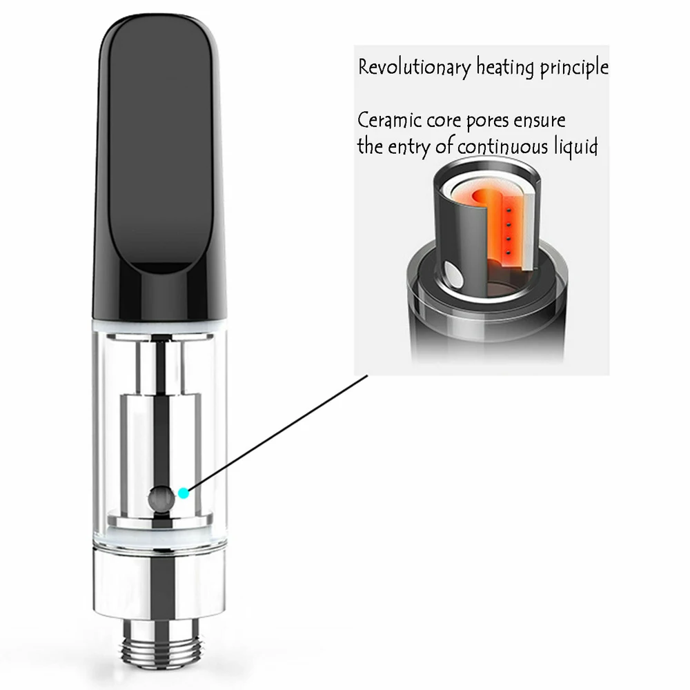 Vape السيراميك تلميح خرطوشة الزيت لفائف المرذاذ القلم خراطيش البخاخة خزان ل 510 موضوع CBD النفط