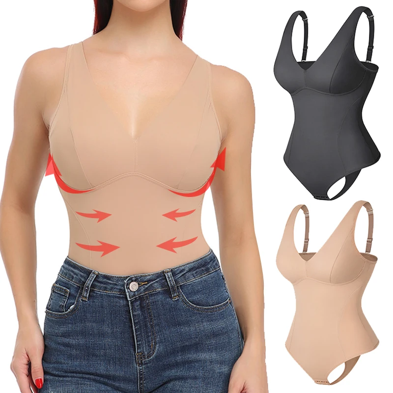 

Women's Body Shaper Seamless Bodysuits Shapewear Slimming Sheath Tummy Control Abdomen Reducing Shapers Butt Lifting Corset Top