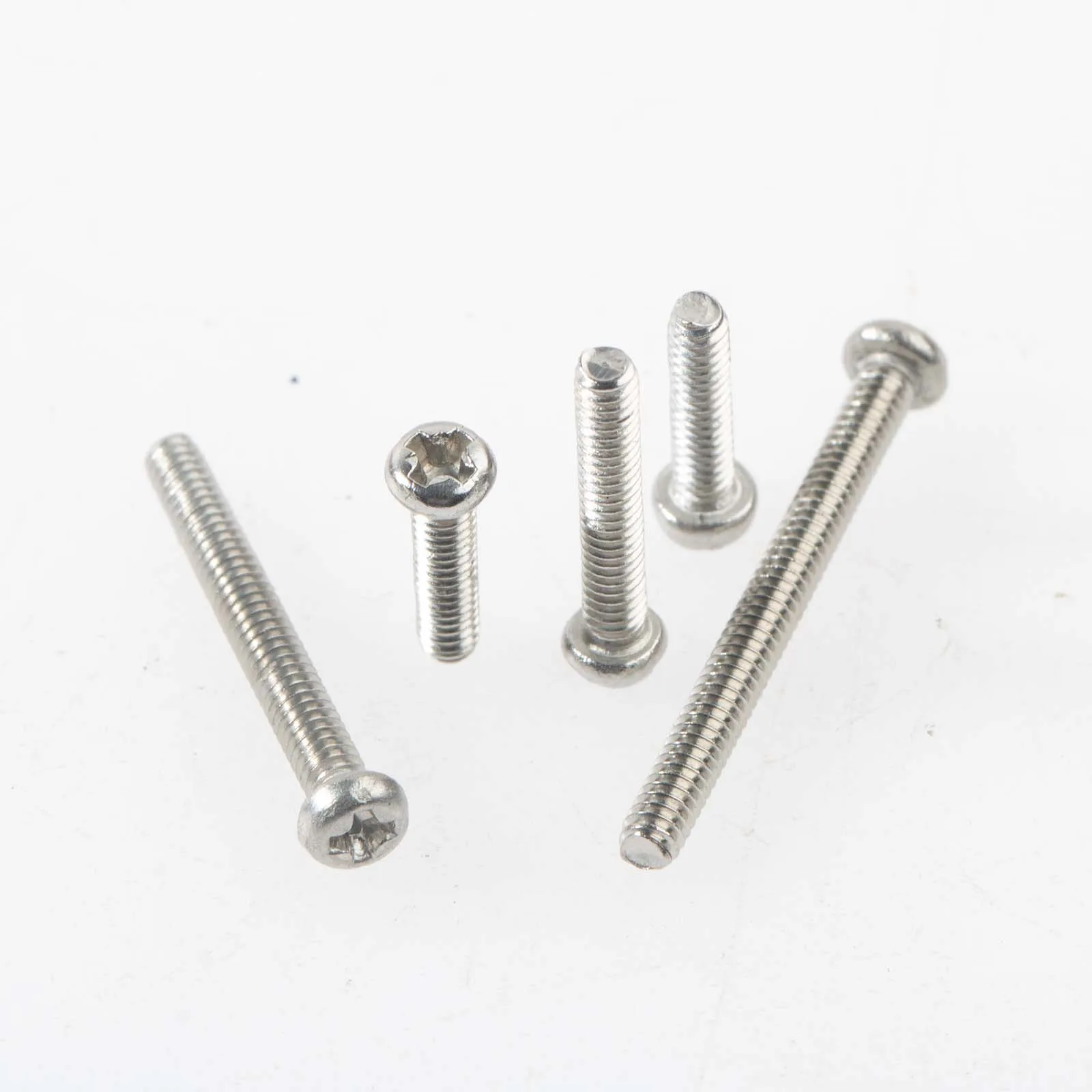 50Pcs M2 304 Stainless Steel Machine Screws Cross Phillips Round Pan Head Screw Bolt 6/8/10/12/16/20mm