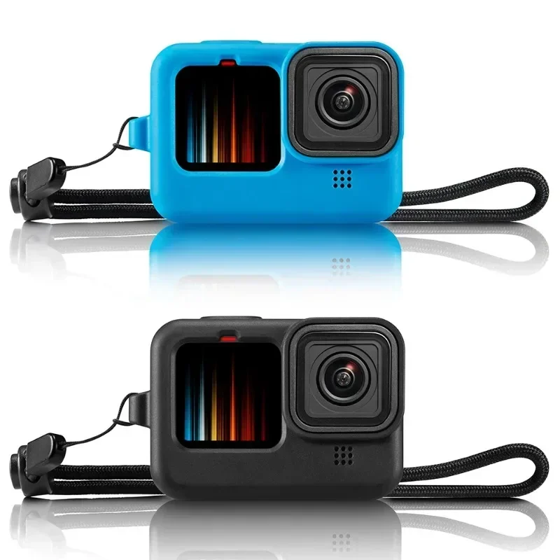 ซองใส่กล้องซิลิโคน + ฝาปิดเลนส์สำหรับ GoPro HERO 11กรอบกันกระแทกอุปกรณ์เสริมเคสสำหรับกล้องแอ็คชั่น GoPro 10 9