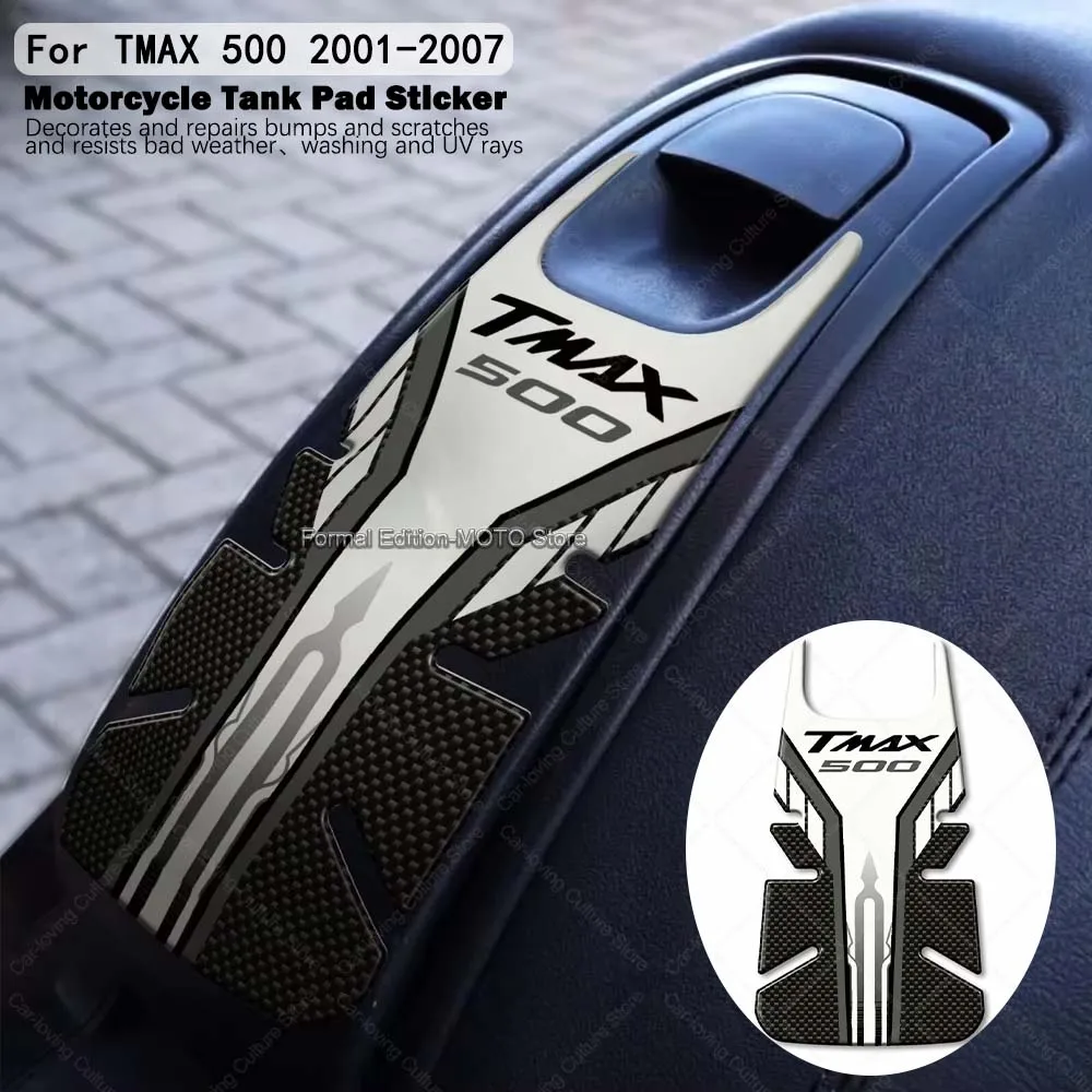 

Motorcycle Accessories Waterproof Sticker Tank Pad Protective Stickers 3D Epoxy Resin Sticker for TMAX 500 T-MAX 2001-2007