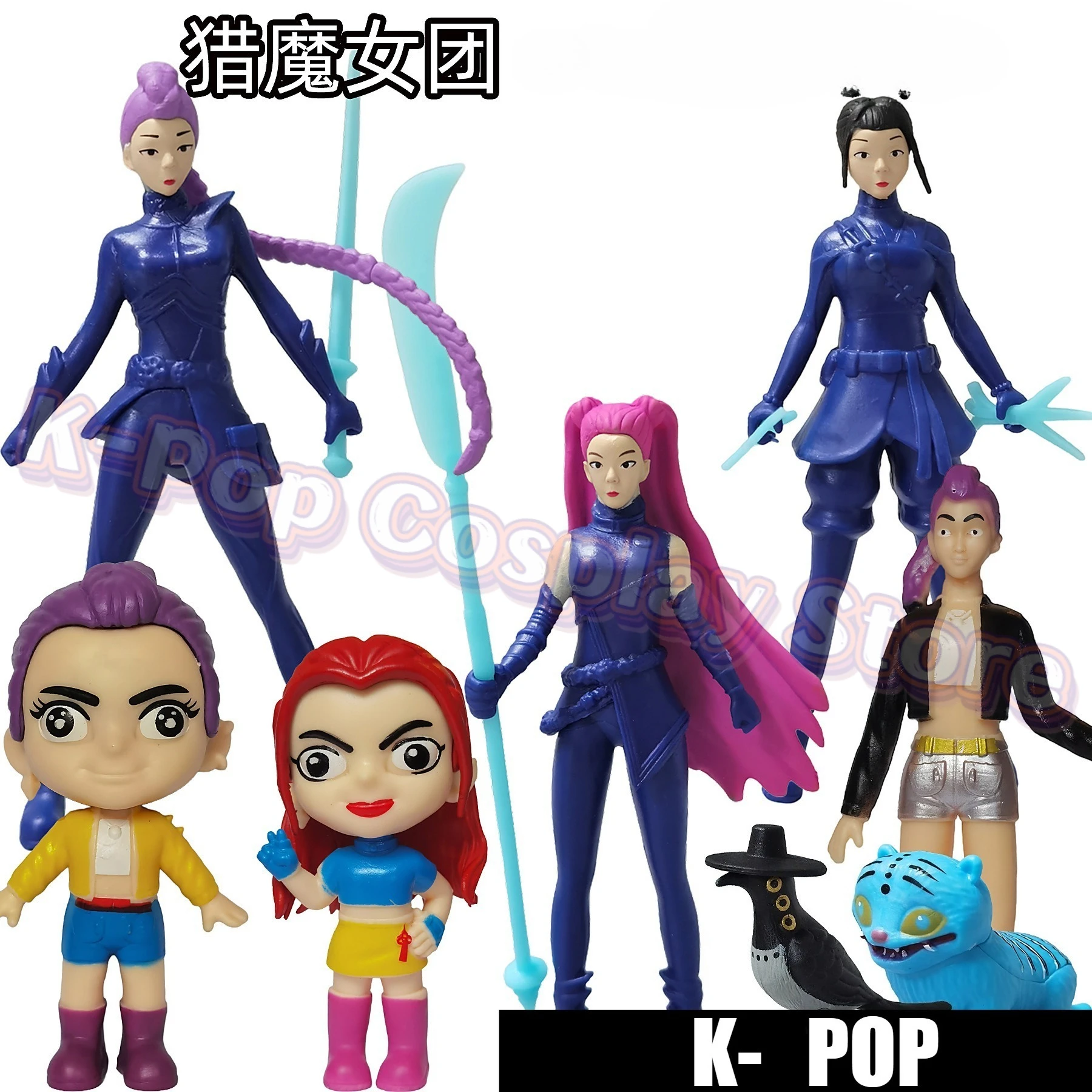 

Anime Kpop Demon Hunters Figure Model Toy Cartoon Gaming Peripherals Desk Decoration Collection Figures Model Toy For Kid Gift