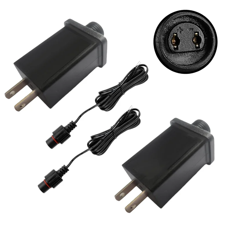 

LBER 2PCS Replacement Yard Inflatable Adapter 12V 1A,Class 2 Power Supply With 9.84Ft Extension Cord