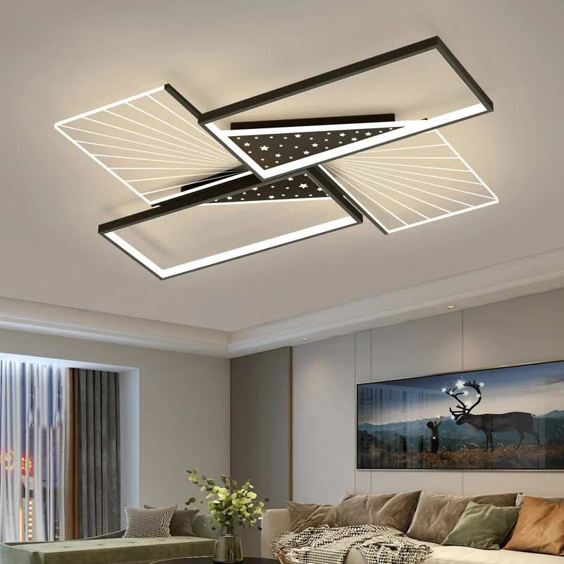 

Nordic Modern Led Ceiling Chandelier For Living Bedroom Dining Room New Home Indoor Decor Lighting Fixtures Dimmable With Remote