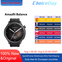 Amazfit Balance Smart Watch Body Composition Sleep Recovery GPS Alexa Bluetooth Calling 14 Day Battery Life 150 Sports for men's