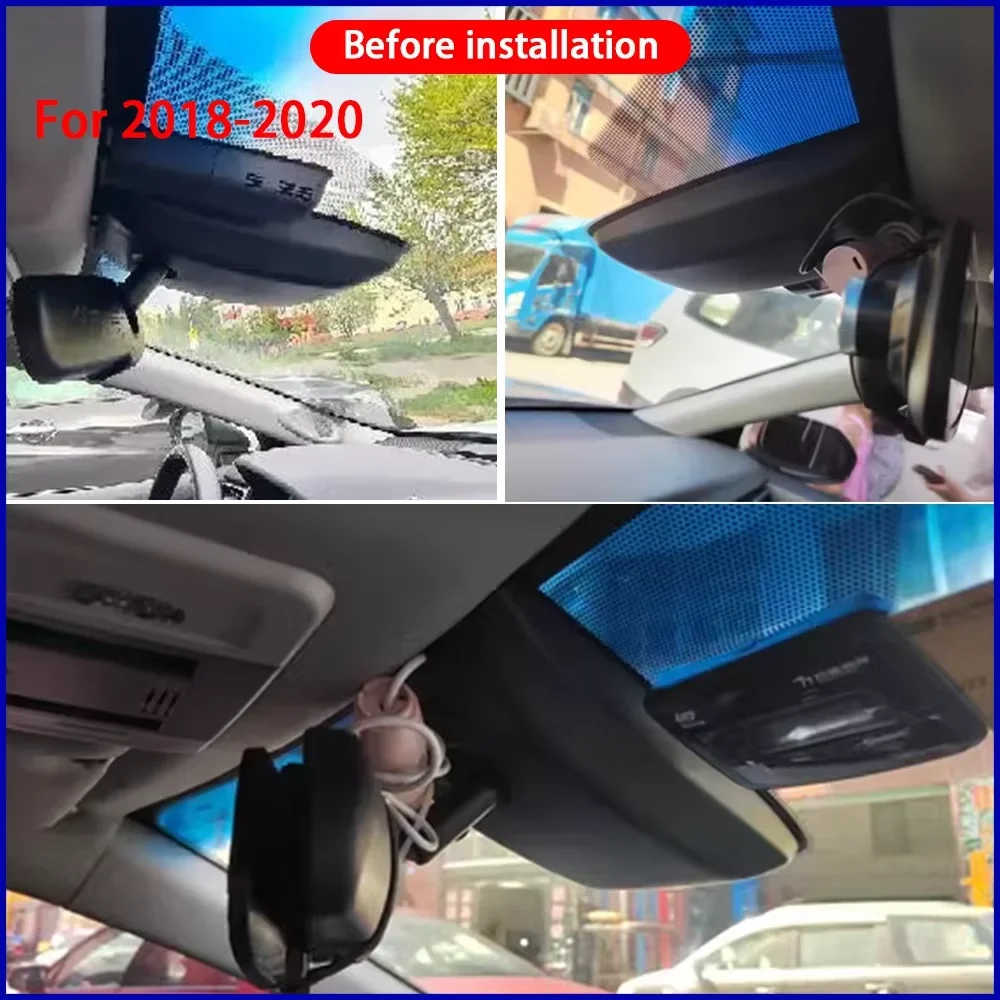 ZJCGO 4K DVR Dash Cam Wifi Front 2160P Rear Lens Car Camera 24h Monitor ﻿for Toyota Camry XV70 Daihatsu Altis 2018-2024