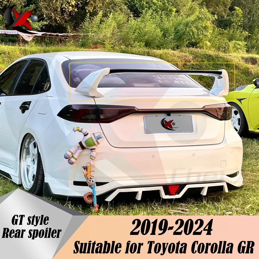 For Toyota Corolla GR 2019 2020 2021 2023 Car Rear Trunk Lid Boot Car Spoiler Wings Tuning Exterior GT Rear Spoiler Accessories