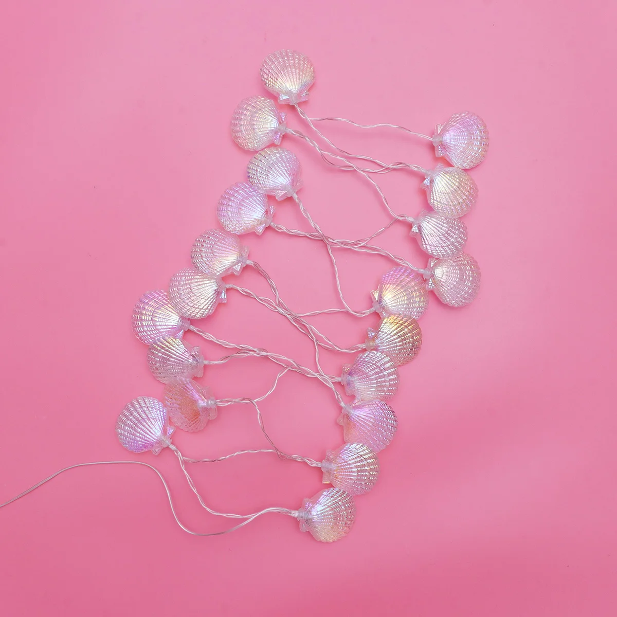 

3M LED String Light Seashell Shaped 20 Beads Low Power for Bedroom Party Decor Holiday Lighting Festive Atmosphere