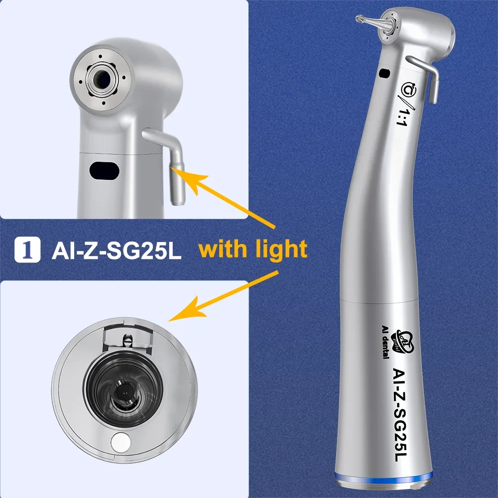Z-SG-serie Chirurgisch implantaathandstuk Lage snelheid LED Elektrische micromotor Glasvezel AI Tandheelkundig extern watersproeisysteem Vlek - afbeelding 1
