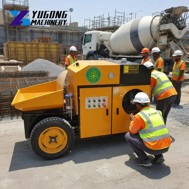 10m³/h Portable Concrete Pump Small Electric Mortar Grout Pump for Construction & Home Renovation