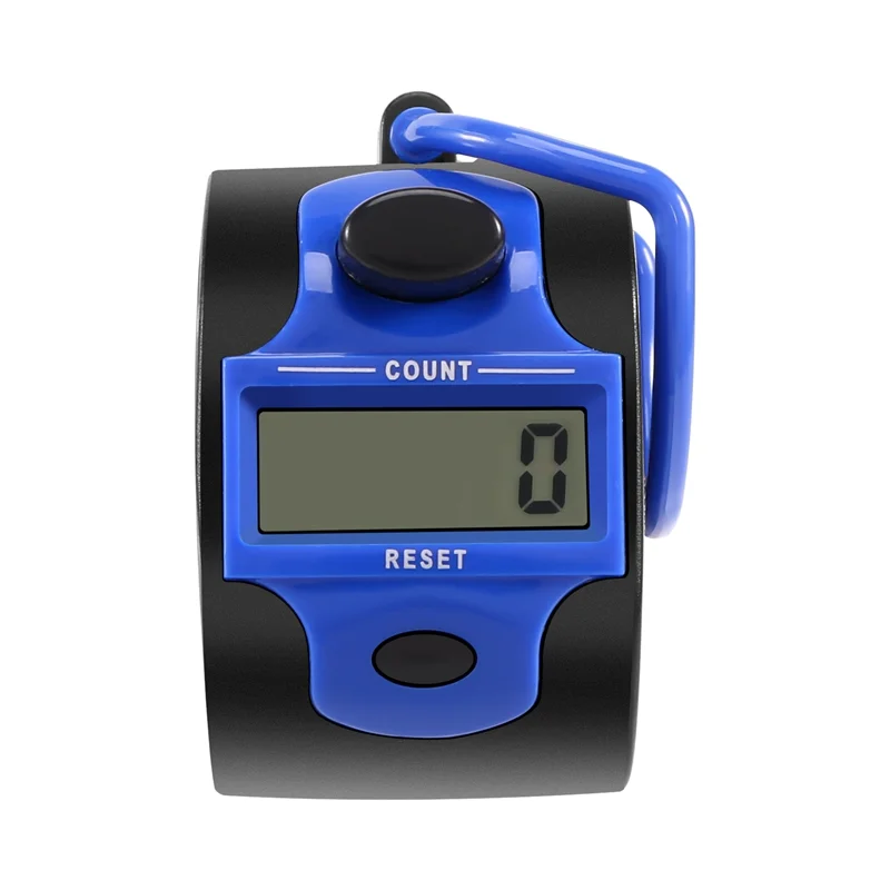 AC52-Counter Electronic Clicker Manual Digital Stitch Counter Finger Ring Mechanical Handheld Counter For Row People Golf