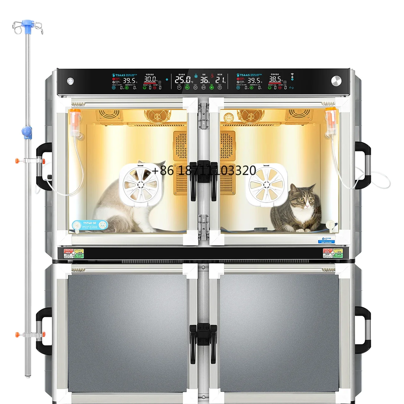 UC-2008 Veterinary ICU cage pet incubator chamber animal emergency vet icu cage dog breeding chamber pet icu