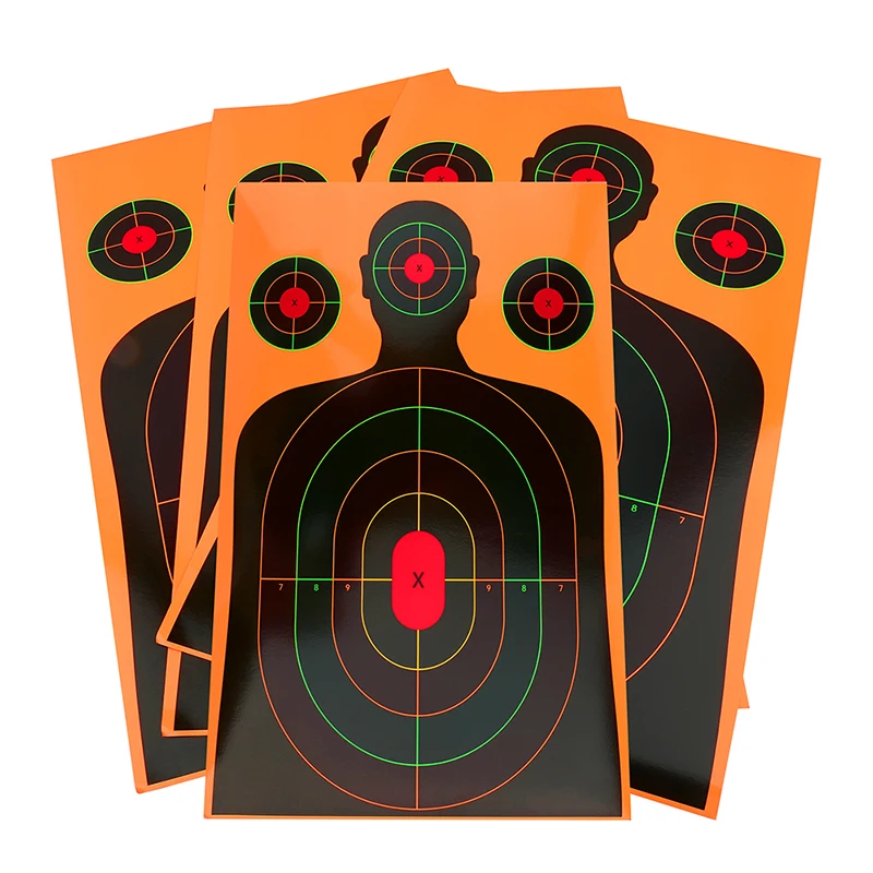 10PCS 12*18inch Archery Target Paper Silhouette Splatter for Bow Arrow Range Shooting Training Shooting Target Paper Accessory