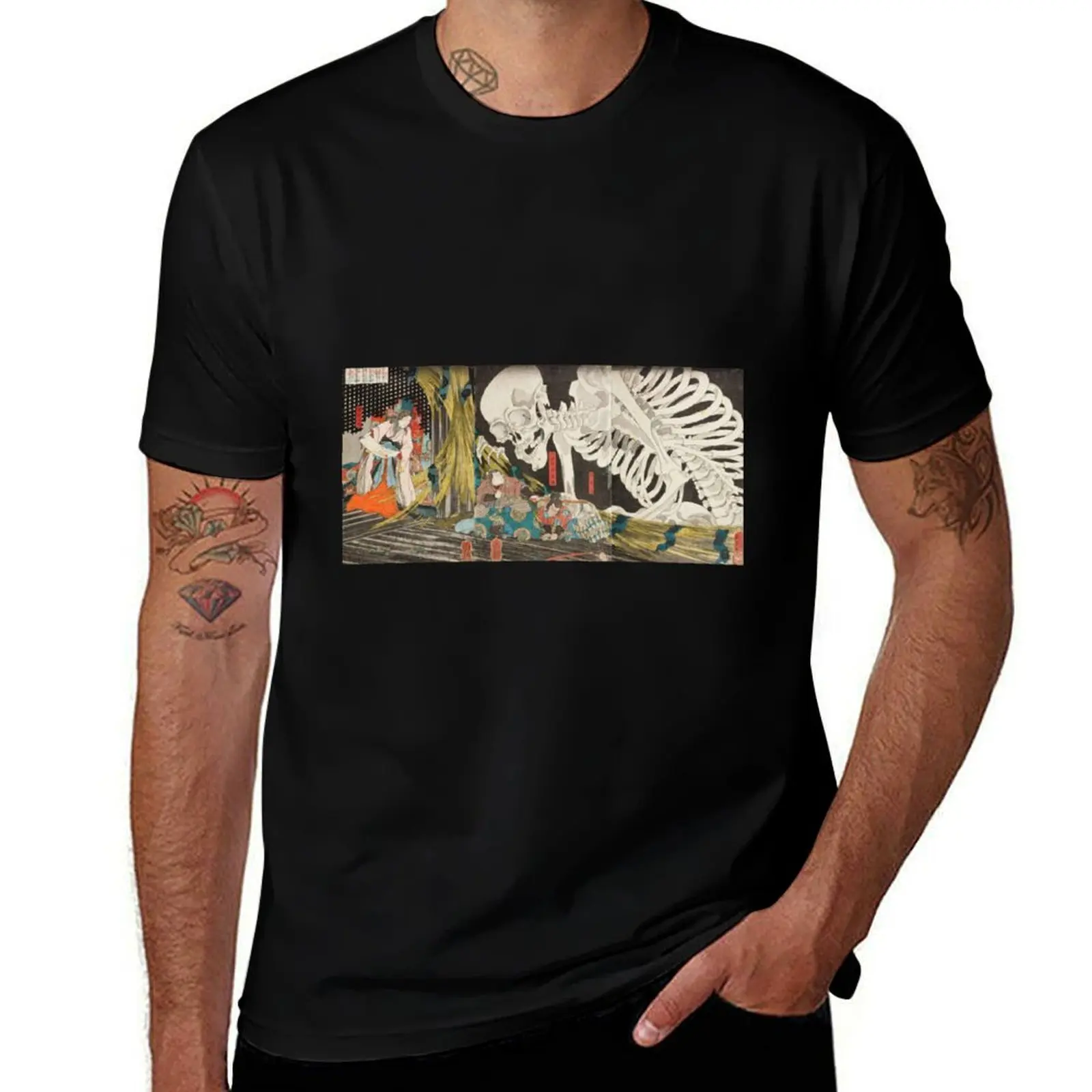 Takiyasha the Witch and the Skeleton Spectre, Utagawa Kuniyoshi, 1844 T-Shirt Summer Holiday Casual Tee T-Shirt