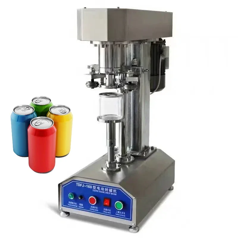 

low price semi automatic metal can sealing machine for food beverage