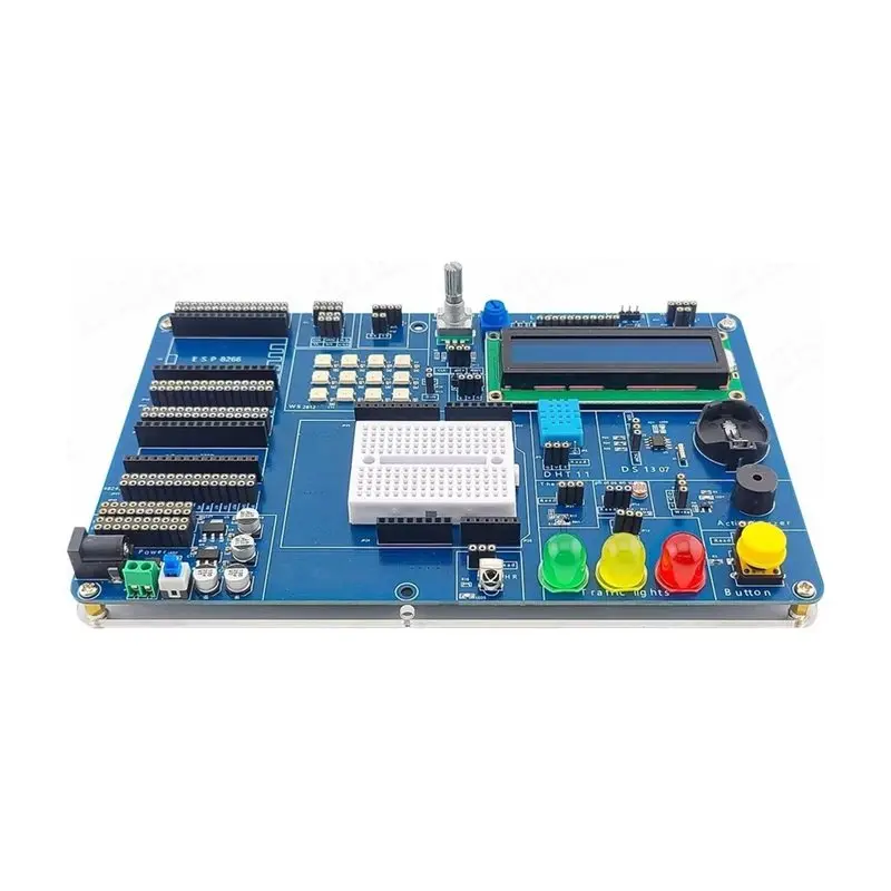 [Portable】 IOT Development Board ESP8266 Atmega328p Module For Arduino IDE Learning Featuring NRF24L01 DS1307 LED RGB DHT11