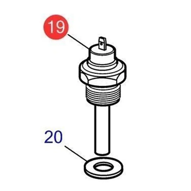 

【B74A】Датчик температуры для Volvo Penta AD31 41 AQ D1 D2 D41 KAD32 42 KAMD42 43 MD2010 2030 2040 TAMD40 TMD40 827151 Sender Uni