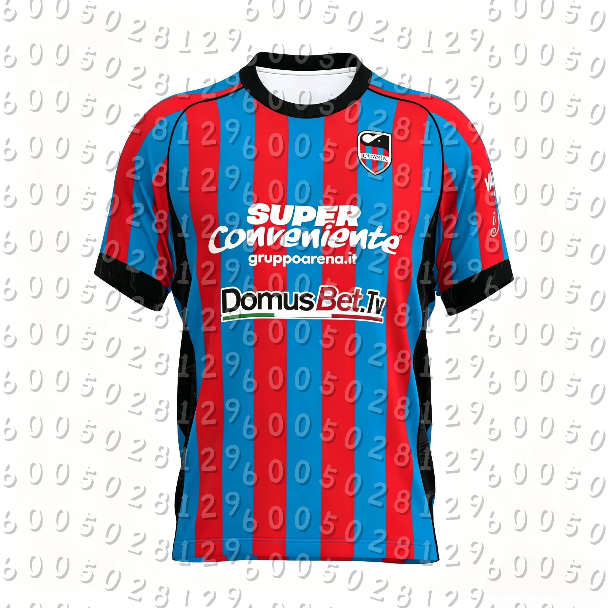 Catania Soccer Jersey 2026-27 Men Women Football Shirt Striped Super Conveniente Match Training Uniform Family Matching Outfits