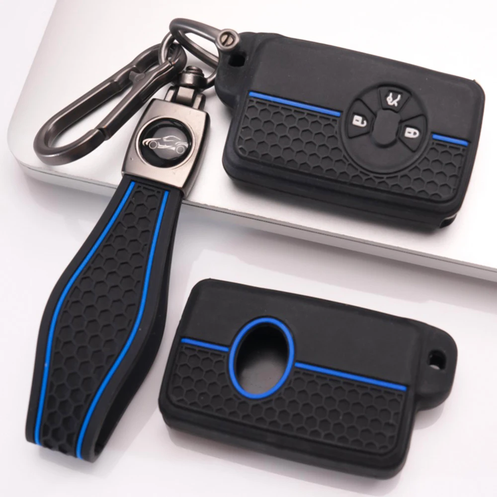 Key Fob Case With Wrist Strap For Toyota RAV4 Camry Prius Alphard Vellfire Estima Auris Premio Highlander Prado Crown Slim Fit