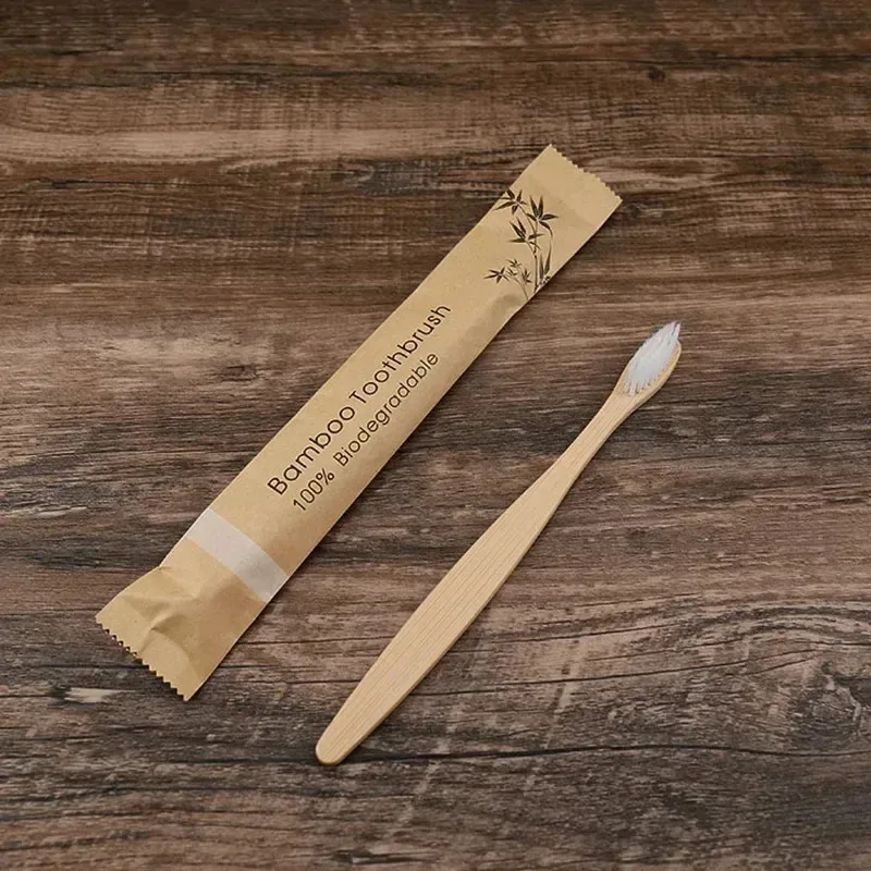 10/20pcs Soft Toothbrush Bristles Bamboo Toothbrush Eco Friendly Childrens Toothbrushes Biodegradable Oral Care Tooth Brush