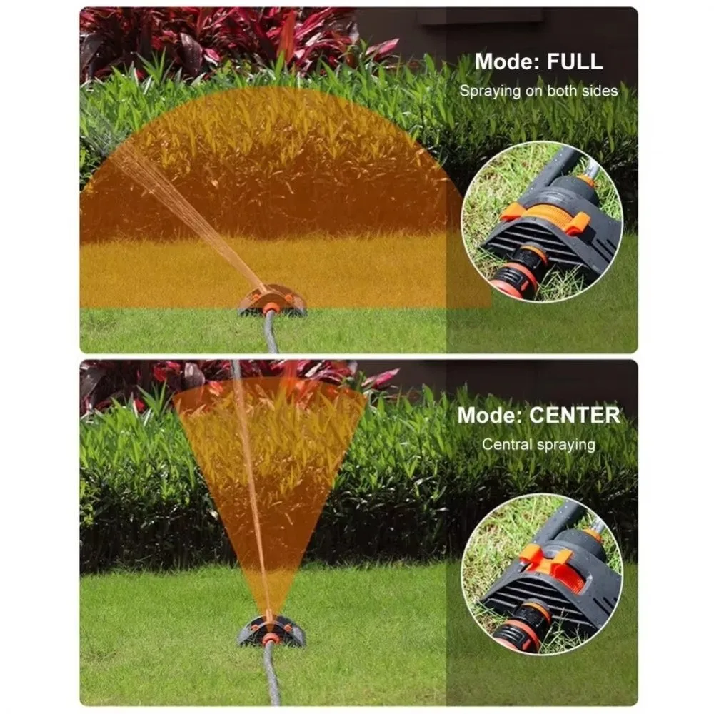 19 Hole Nozzles Oscillating Sprinkler Automatic Wide Coverage Water Sprayer 4 Modes Weighted Base Swing Irrigation Sprinkler