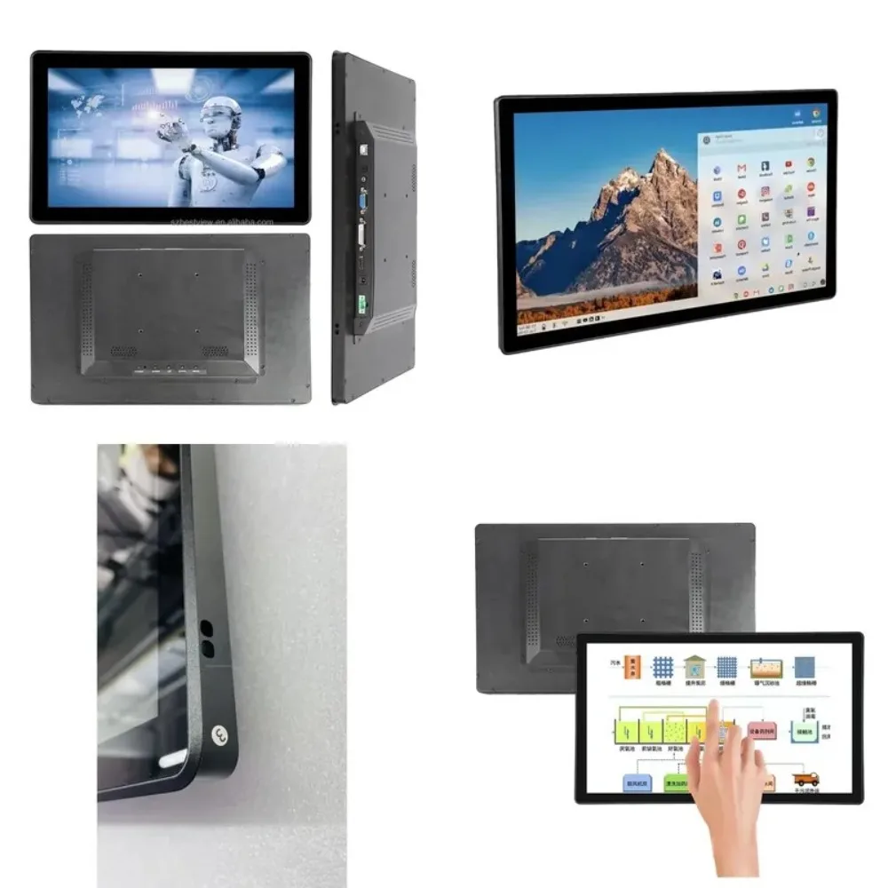Flat Panel 15 17 19 21.5 Inch Raspberry Leather Waterproof Touch Screen Industrial LCD Open Frame Touch