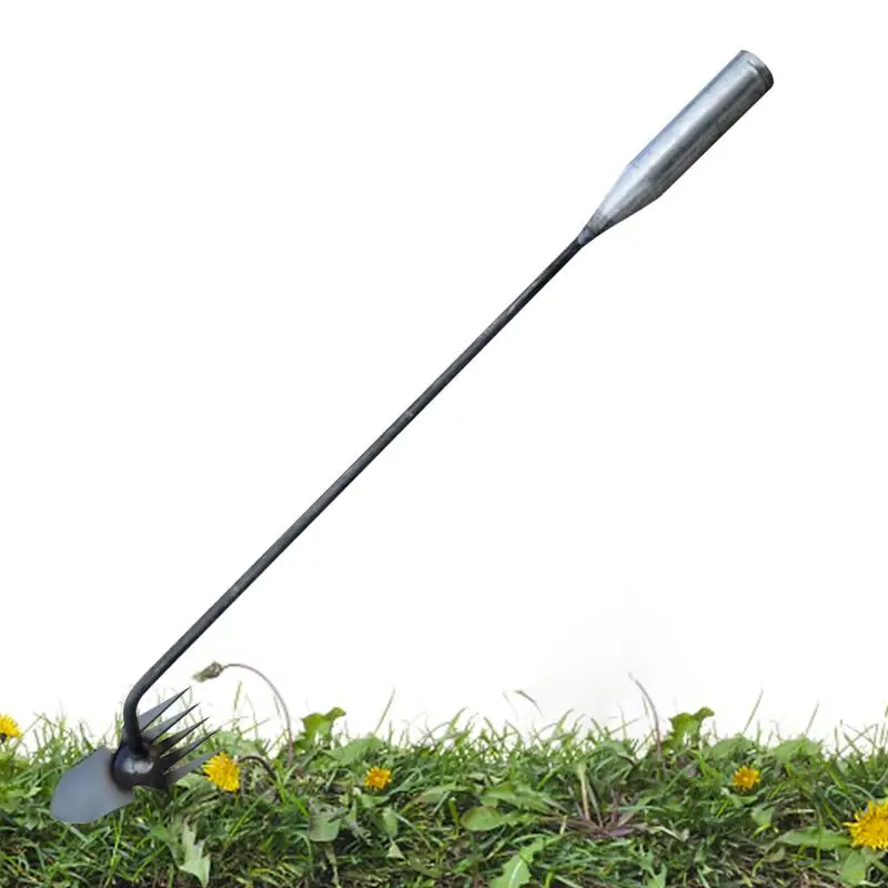 Weeding Tools Gardening 5 Teeth Garden Weeder With Long Handle Manual Weeds Puller Tool With Long Handle For Garden Backyard