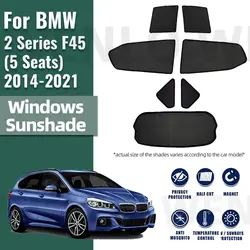 For BMW 2 Series F45 Active Tourer 2013-2021 Car Sunshade Front Windshield Curtain Rear Side Window Sun Shades Visor 218i 220i