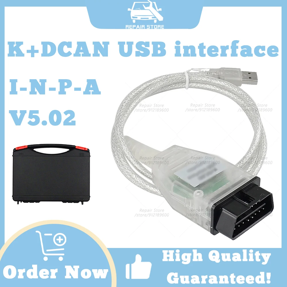 Car scanners K+DCAN interface for B-M-W Reading and Clearing Error Code Support Driver programming and Support multiple Protocol