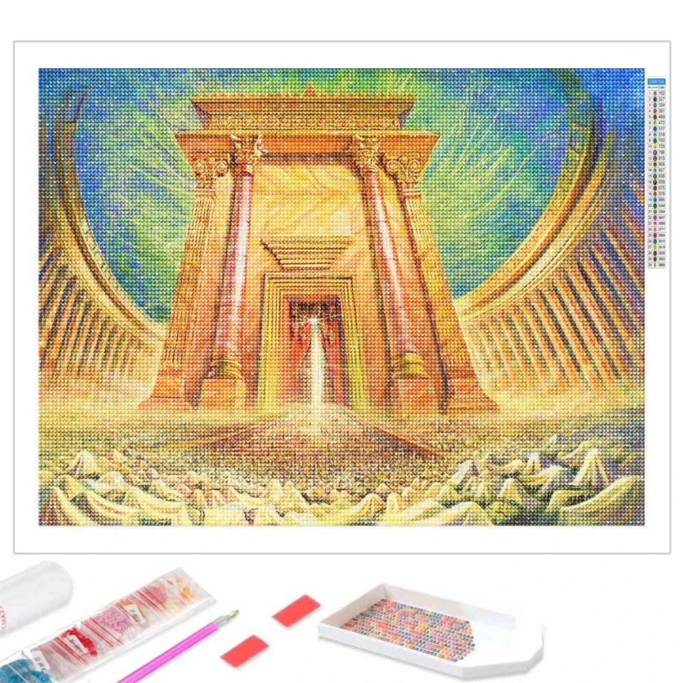 Wailing Wall Jerusalem Diamond Painting 5D Full Drill Kit Cross Stitch Diamond Mosaic Jewish Christianity Home Decor DIY Gift