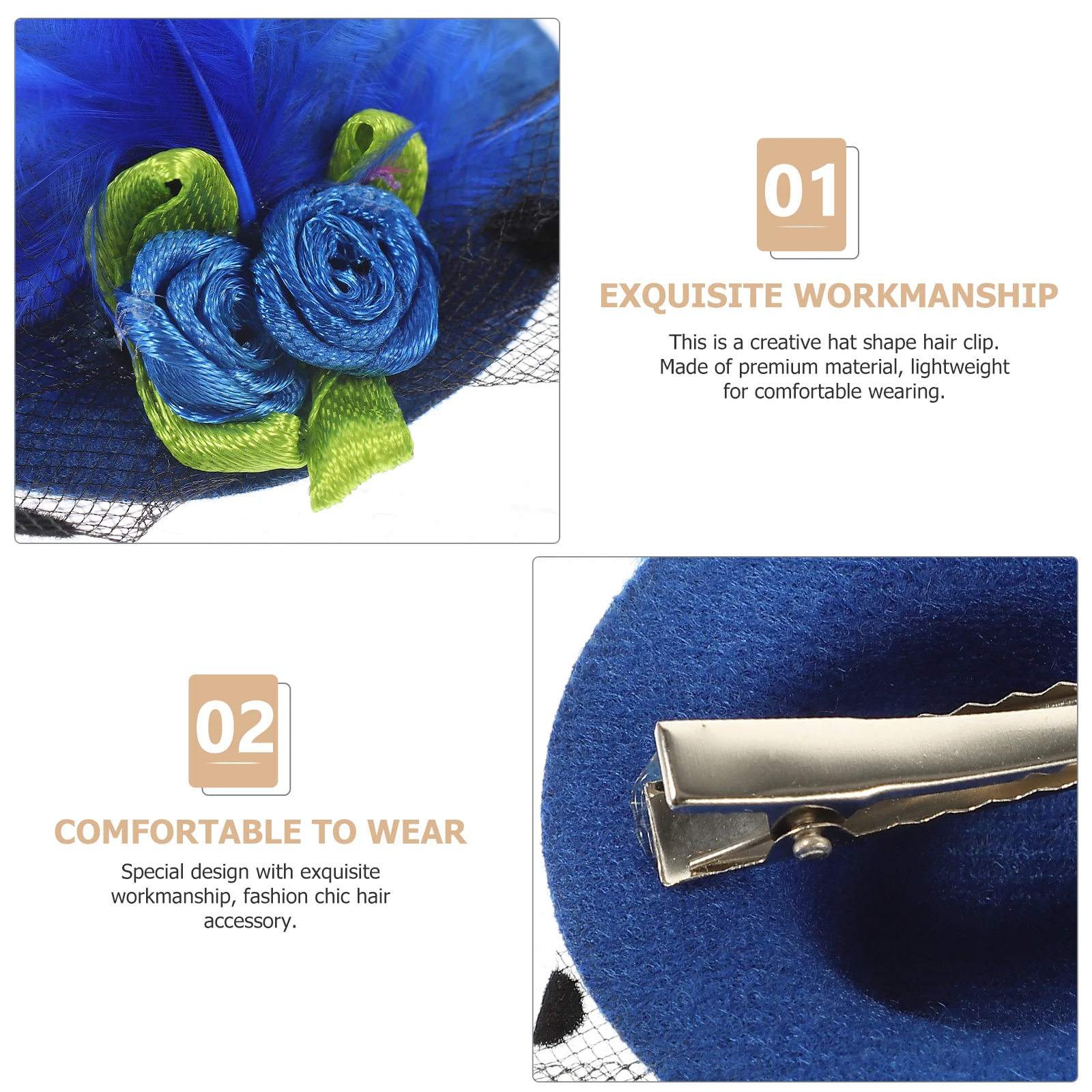 

12pcs Hair Clip Mini Hat Shape Bobby Pins For Girls Lightweight Bridal Accessories Party Wedding Event Bride Headdress