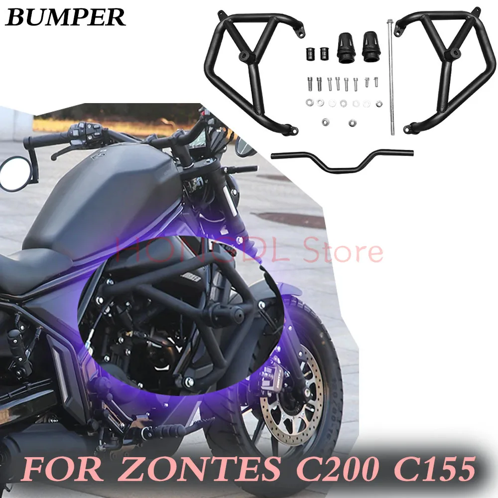 

For ZONTES C200 200C C155 155C C 200 155 Motorcycle Engine Guard Modified Crash Bar Bumper Anti-Falling Protection Accessories