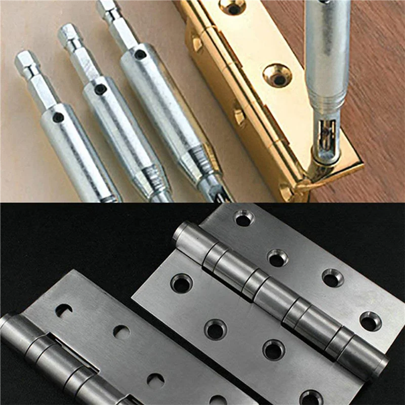 AC88-Center Drill Bit Set 10 PCS Self Centering Hinge Tapper Core Drill Bit Set For Woodworking, Door Window Drill Bits