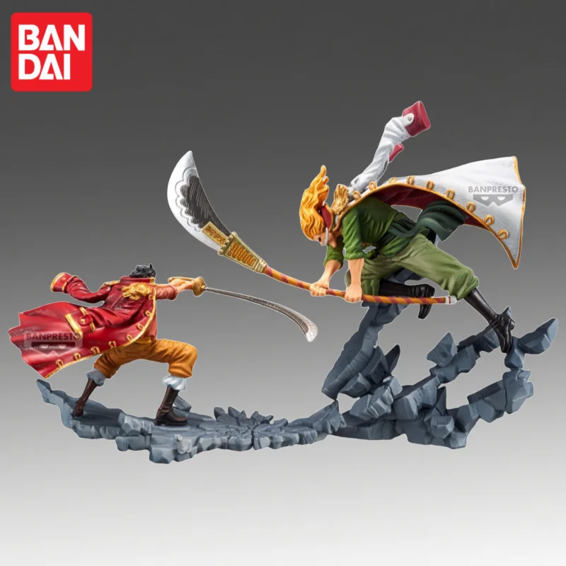 

В наличии Bandai Original Banpresto One Piece Gol D Roger Whitebeard Фигурка Модель Кукла Совершенно новая коробка Игрушки Модель Гаража