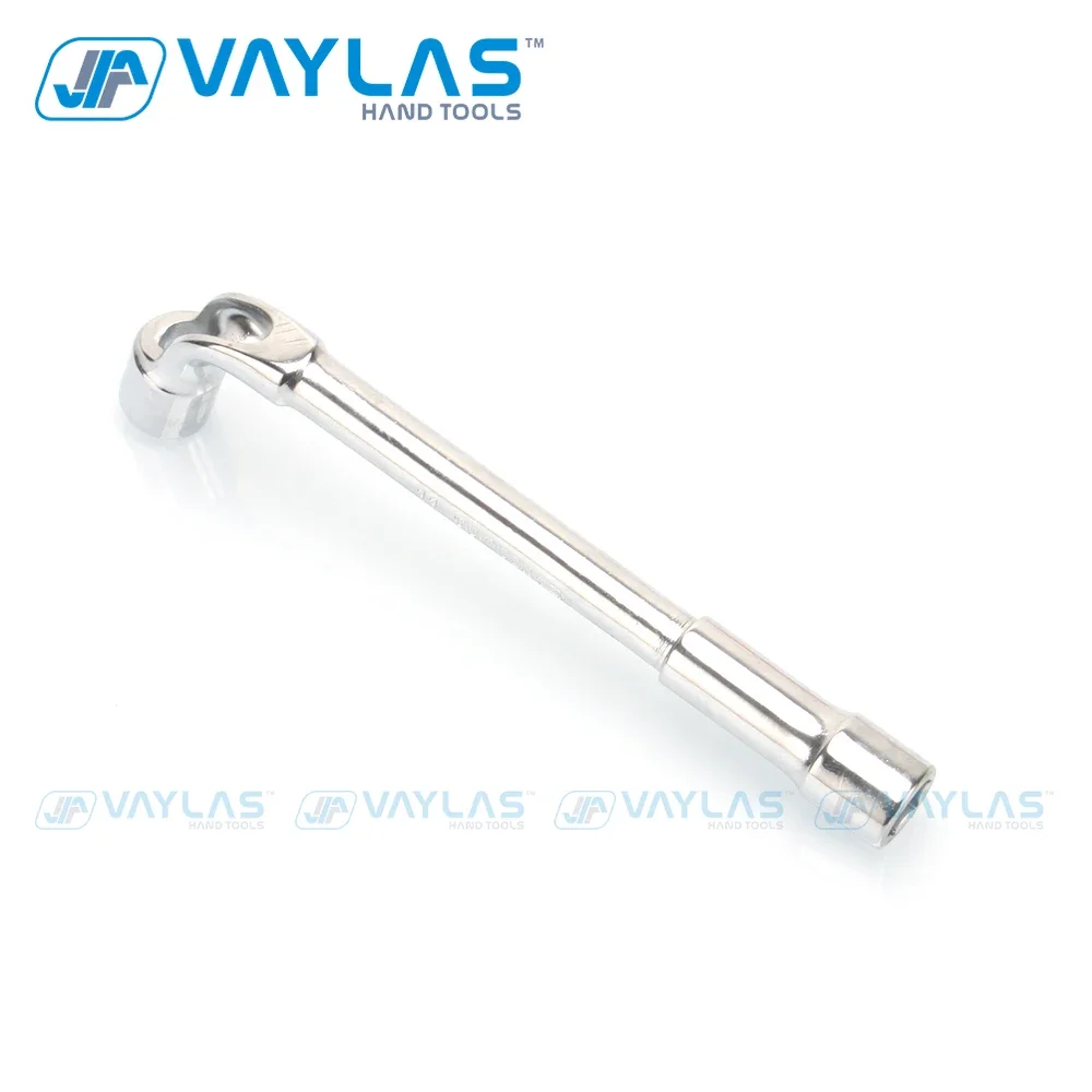 11mm L Type Angled Socket Wrench Spanner With Thru Hole, Chome Vanadium