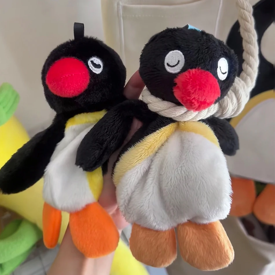 ペンギン 16 センチメートルかわいい漫画人形ぬいぐるみぬいぐるみバックパックペンダントチェーン装飾子供のギフト誕生日プレゼント