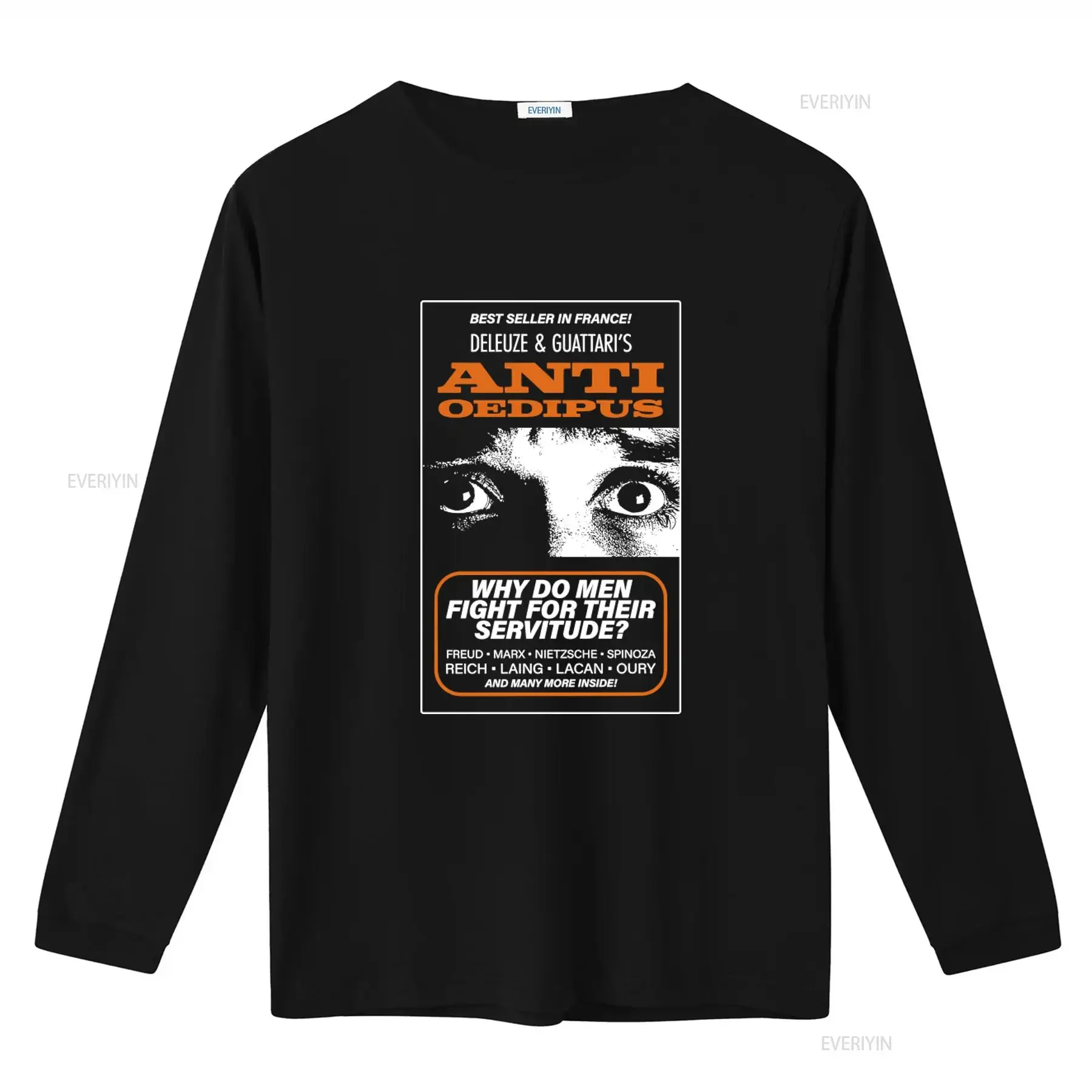 Deleuze and Guattari Anti oedipus Mass Market Reimagining Philosophy T shirt Best Seller in France Design vintage Washed Casual