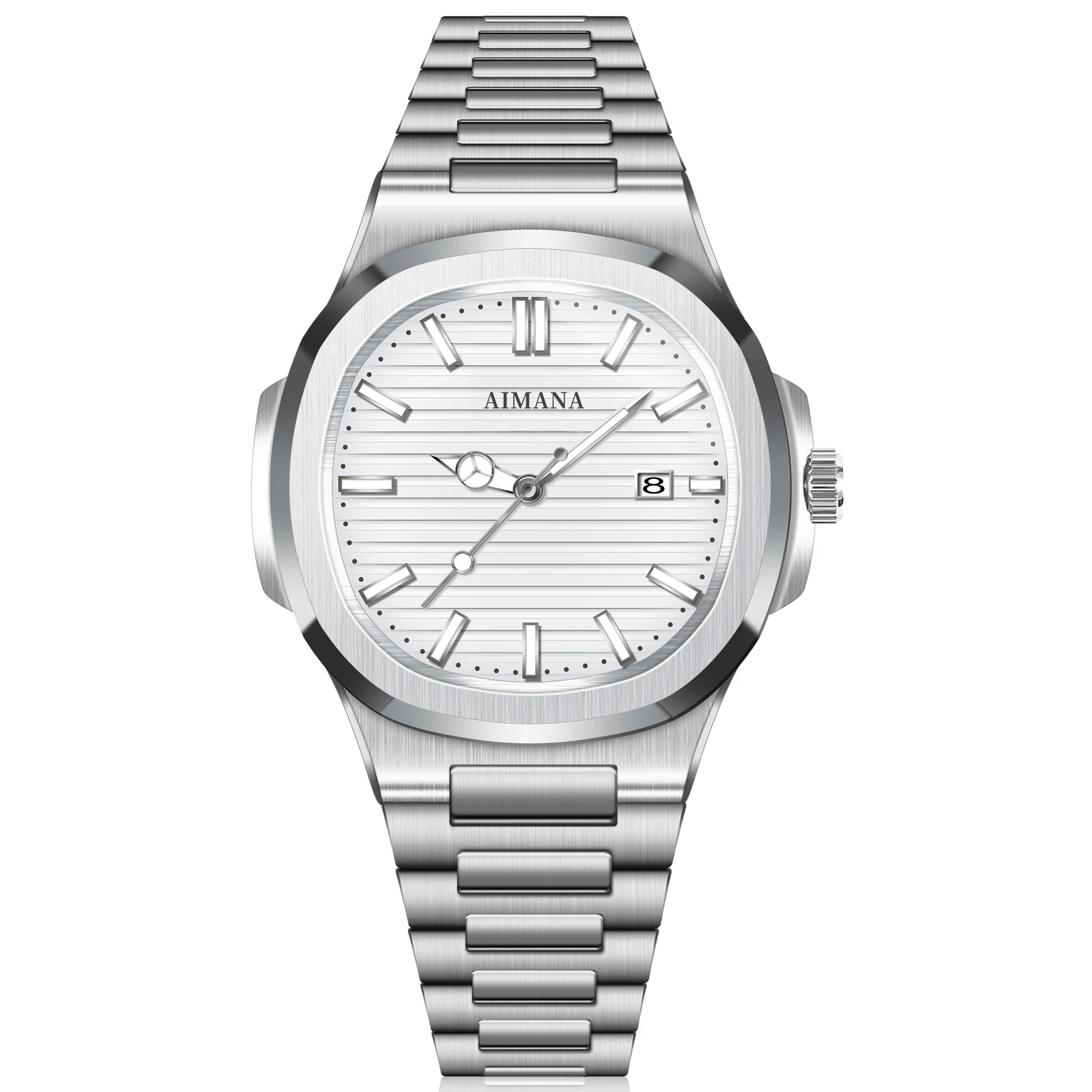 

AIMANA Мужские часы Повседневная мода Кварцевые наручные часы с цифровым дисплеем для мужчин