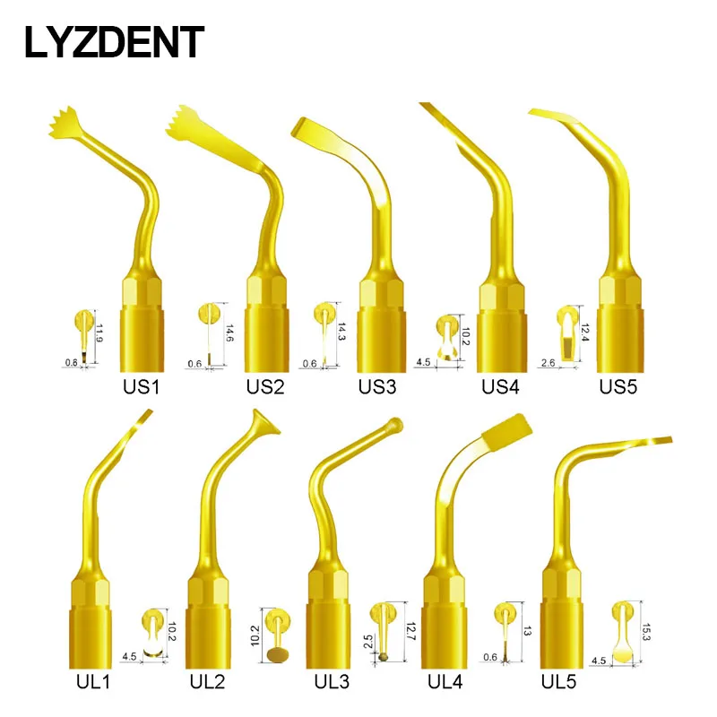 

LYZDENT пьезо-костяной рандец, подходит для Mectron Woodpecker Dmetec для резки костей, синуса, подъемный имплантат, экзельный искусственный имплантат