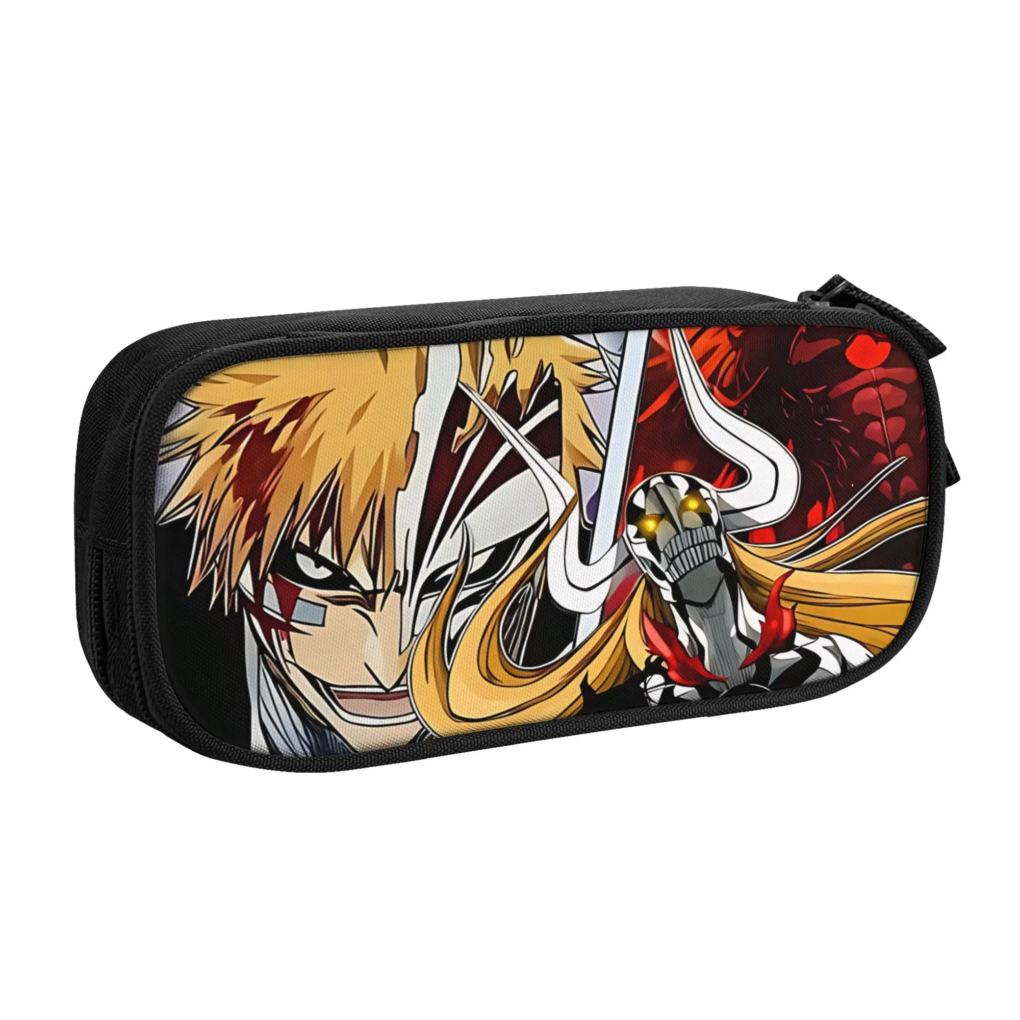 

1 Piece FinalGetsuga Pencil Case for Students Gifts Pen Box Pencil Bag BLEACH Stationery Supplies Pen Holder Bag