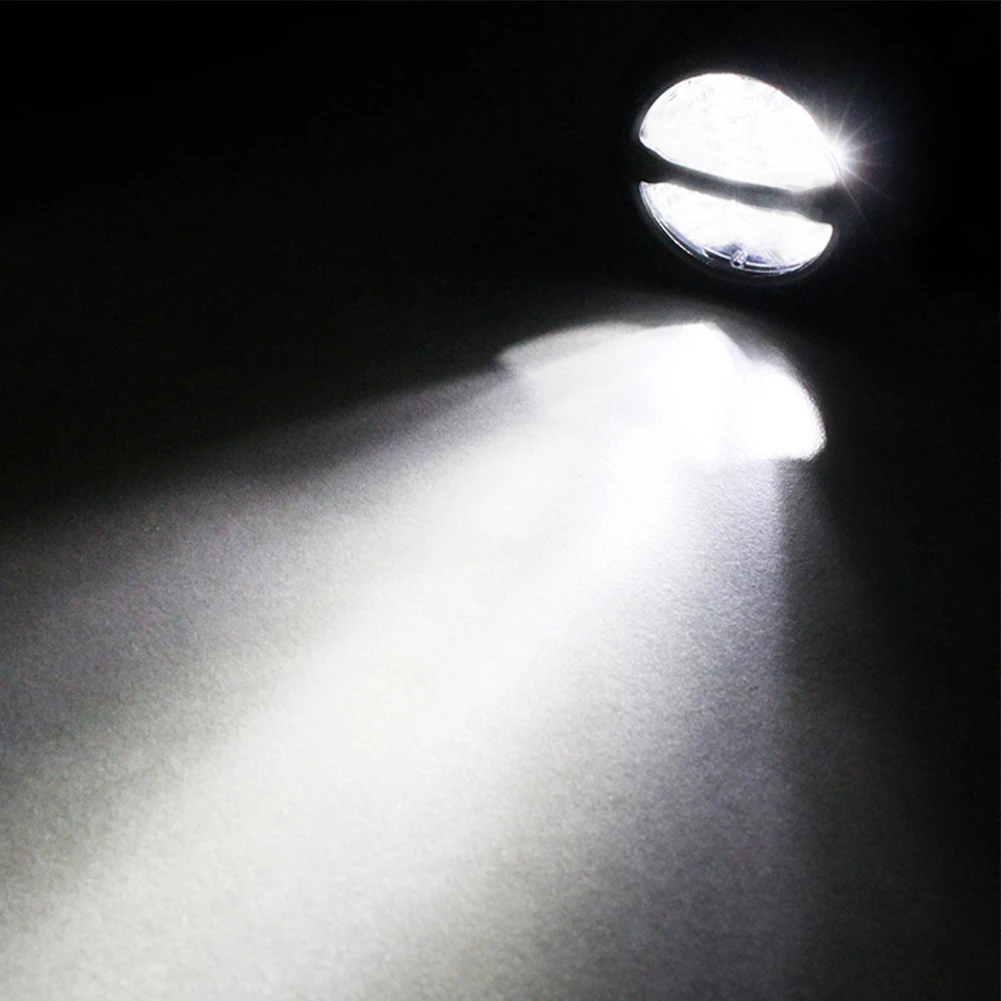 車用ワークライト ライトバー 丸型 防水 1個 3インチ 丸型 6000K ホワイト SUV ATV LED オフロード フォグランプ ノーブランド 新品