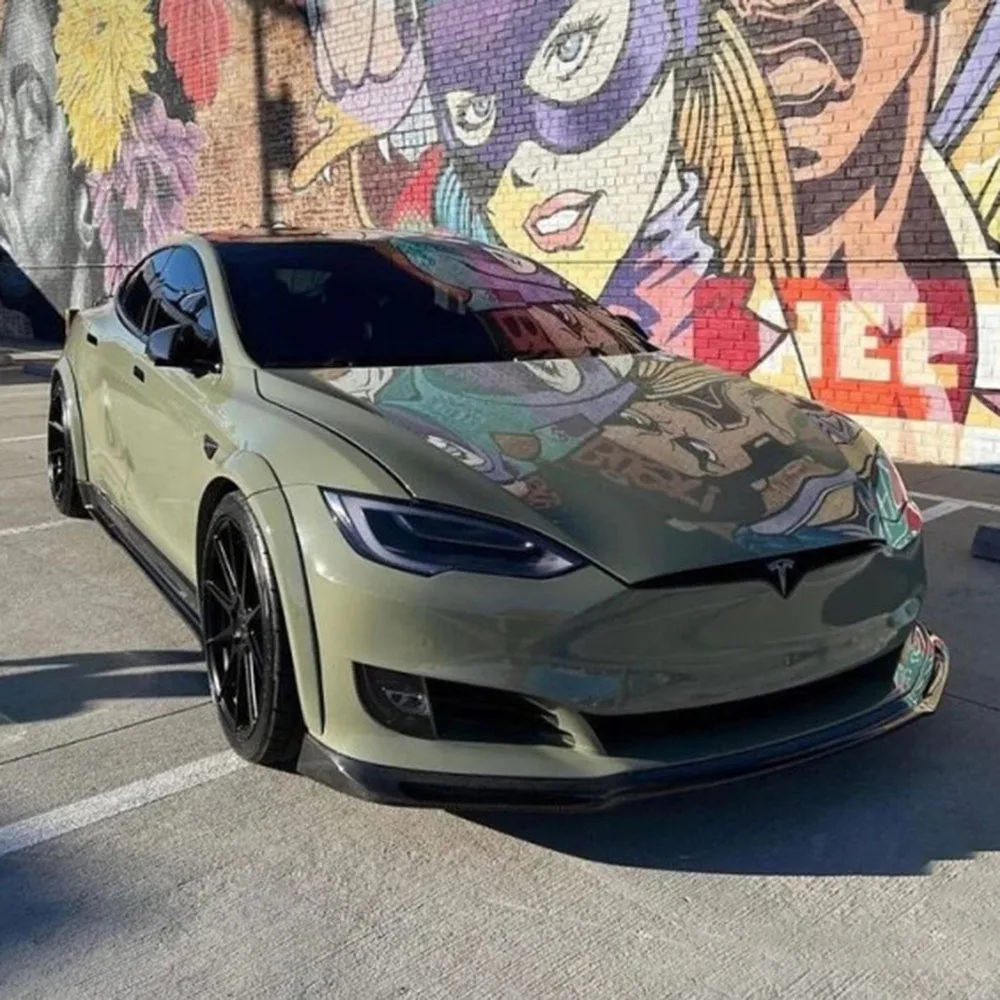 

CRYSTAL GLOSS KHAKI GREEN 2025 Новое поступление автомобильная упаковка на заказ печать обертка виниловые гарантийные наклейки изменение цвета полные рулоны